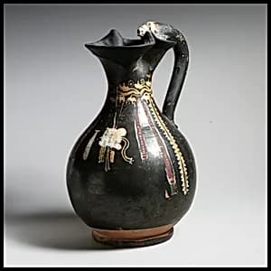 Terracotta oinochoe (jug) by Unknown Artist