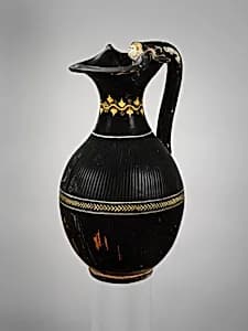Terracotta oinochoe (jug) by Unknown Artist