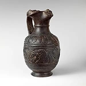 Terracotta oinochoe (jug) by Unknown Artist