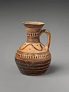 Terracotta oinochoe (jug) by Unknown Artist