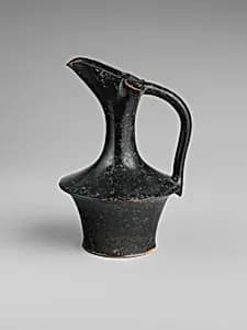 Terracotta oinochoe (jug) by Unknown Artist