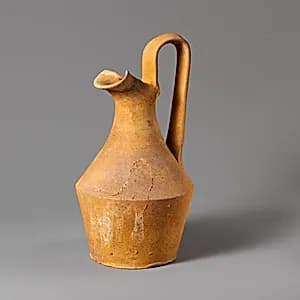 Terracotta oinochoe (jug) by Unknown Artist