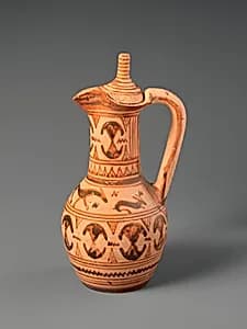 Terracotta oinochoe (jug) by Unknown Artist