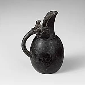 Terracotta oinochoe (jug) by Unknown Artist