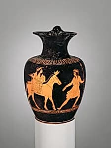Terracotta oinochoe (jug) by Unknown Artist