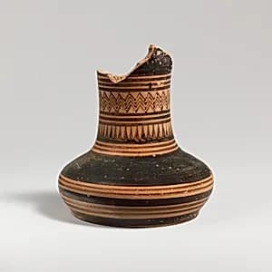 Terracotta oinochoe (jug) by Unknown Artist