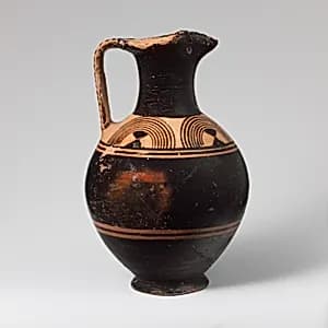 Terracotta oinochoe (jug) by Unknown Artist
