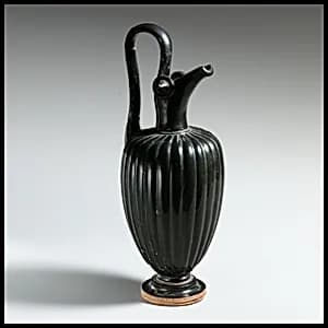 Terracotta oinochoe (jug) by Unknown Artist