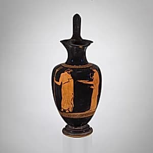 Terracotta oinochoe (jug) by Richmond Painter