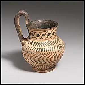Terracotta oinochoe (jug) by Unknown Artist
