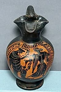 Terracotta oinochoe with trefoil mouth by Unknown Artist