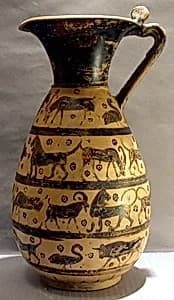 Terracotta olpe by Attributed to Master of Vatican, 73