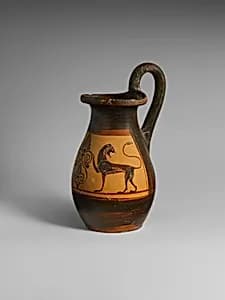 Terracotta olpe (jug) by Unknown Artist