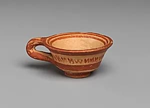Terracotta one-handled cup by Unknown Artist