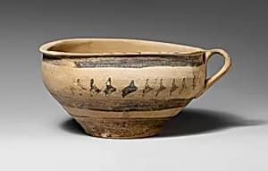 Terracotta one-handled cup by Unknown Artist