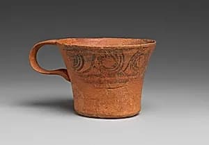 Terracotta one-handled cup by Unknown Artist
