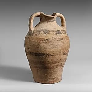 Terracotta oval-mouthed amphora by Unknown Artist