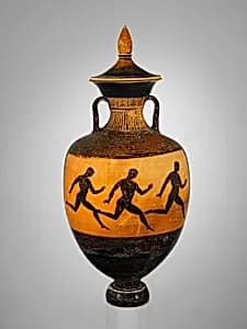 Terracotta Panathenaic prize amphora by Kittos Group