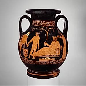Terracotta pelike (jar) by Somzée Painter