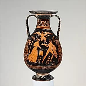 Terracotta pelike (jar) by Underworld Painter