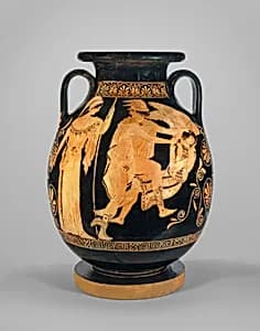 Terracotta pelike (jar) by Polygnotos