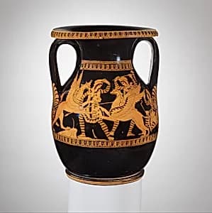 Terracotta pelike (wine jar) by Painter of Munich 2365