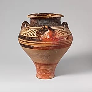 Terracotta pithoid jar by Unknown Artist