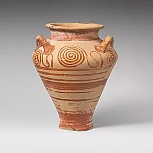 Terracotta pithoid jar by Unknown Artist