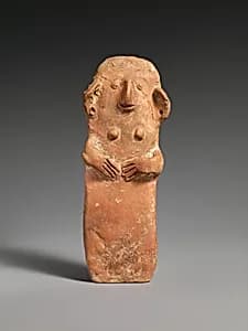 Terracotta plank-shaped figurine by Unknown Artist