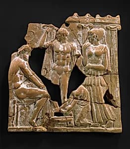 Terracotta plaque by Unknown Artist