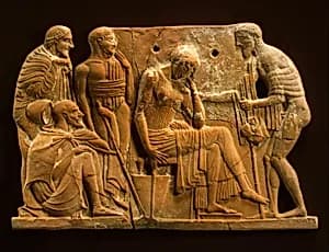 Terracotta plaque by Unknown Artist