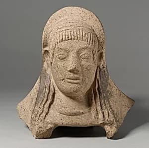 Terracotta protome of a woman by Unknown Artist