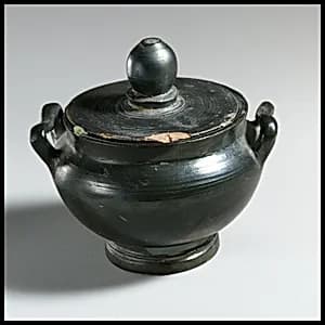 Terracotta pyxis (box) by Unknown Artist