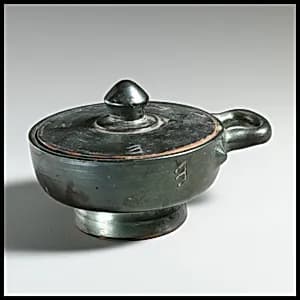 Terracotta pyxis (box) by Unknown Artist