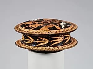 Terracotta pyxis (box) by Unknown Artist