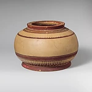 Terracotta pyxis (box) by Unknown Artist