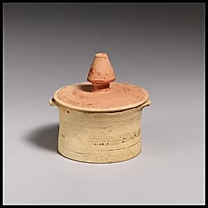 Terracotta pyxis (box) by Unknown Artist