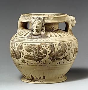 Terracotta pyxis (cosmetic box) by Unknown Artist