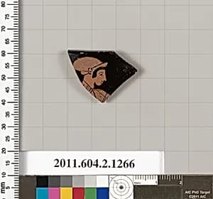 Terracotta rim fragment of a skyphos (deep drinking cup) by Unknown Artist