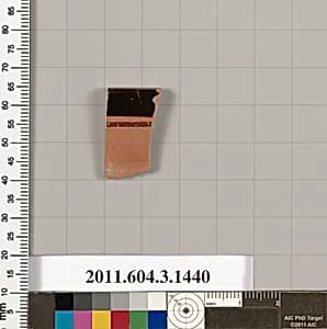 Terracotta rim fragment of a skyphos (deep drinking cup) by Unknown Artist