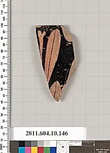 Terracotta rim fragment of a skyphos (deep drinking cup) by Unknown Artist