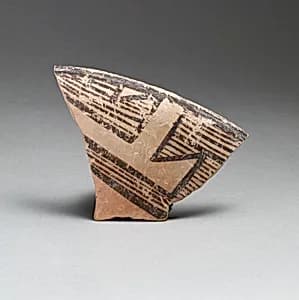 Terracotta rim of a bowl by Unknown Artist