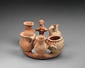 Terracotta ring-kernos (offering vase) by Unknown Artist