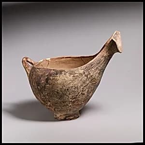 Terracotta sauceboat by Unknown Artist