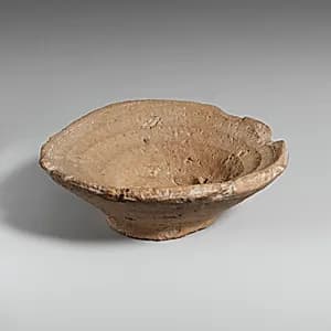 Terracotta shallow bowl by Unknown Artist