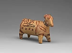 Terracotta sheep or bull by Unknown Artist