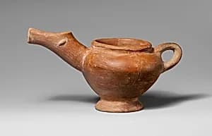 Terracotta side-spouted jug by Unknown Artist