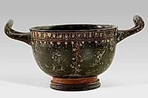 Terracotta skyphos by Unknown Artist