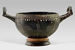 Terracotta skyphos by Unknown Artist