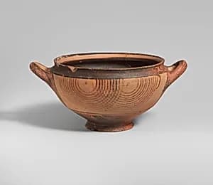 Terracotta skyphos (deep drinking cup) by Unknown Artist